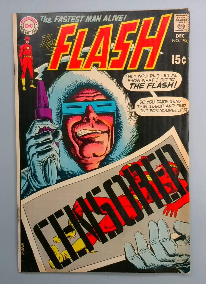 Flash #193 FN Classic Captain Cold Cover DC 1969
