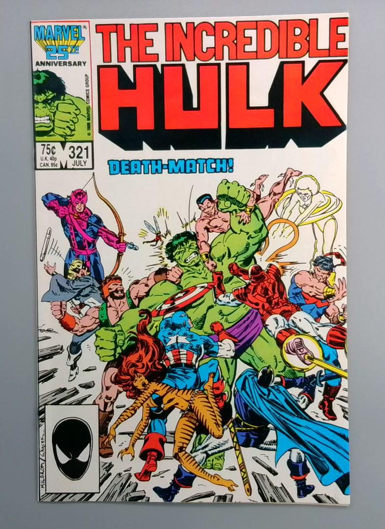 Incredible Hulk #321 VF+ Avengers Marvel 1986