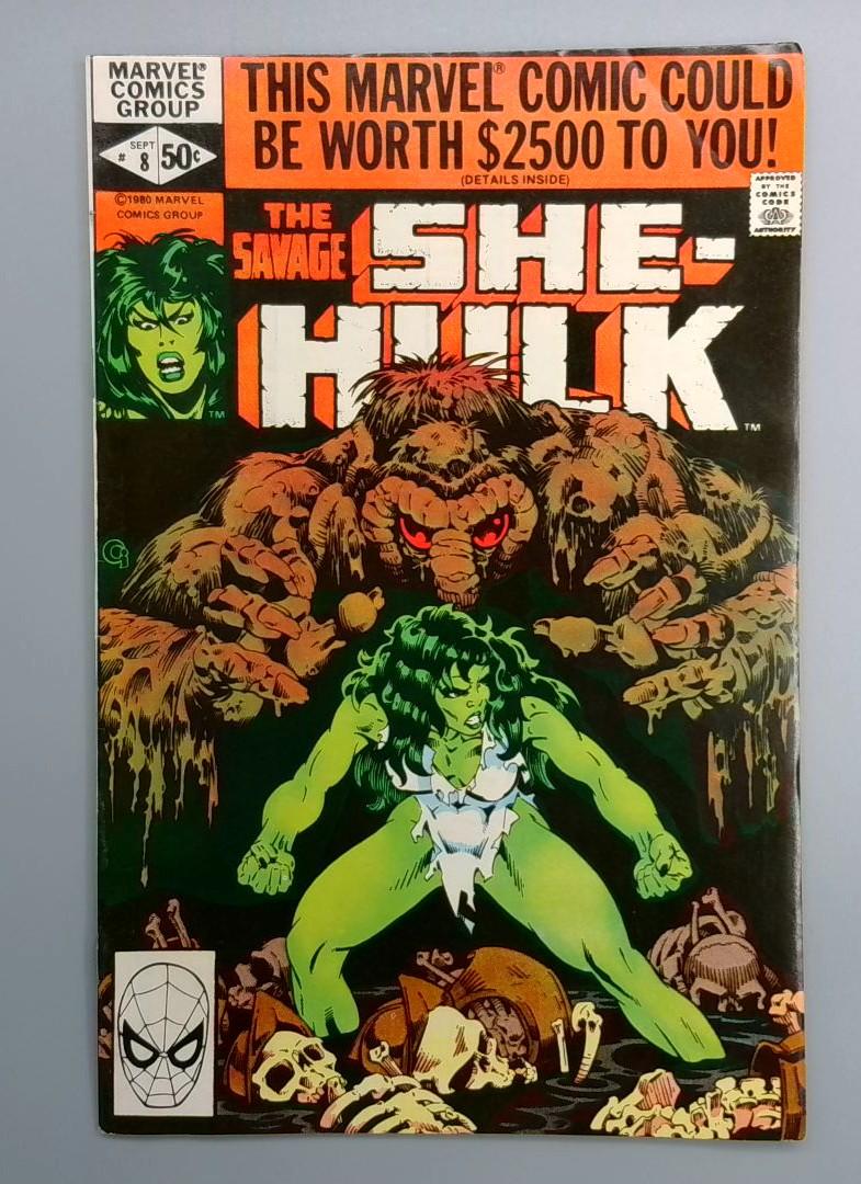 Savage She-Hulk #8 , Man Thing Appearance Marvel 1980