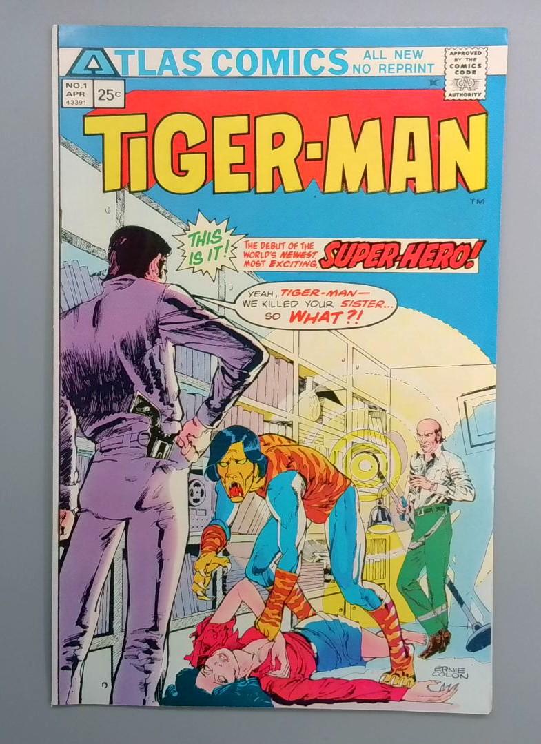 Tiger-Man #1 VF+ 1st Tiger Man Atlas 1975