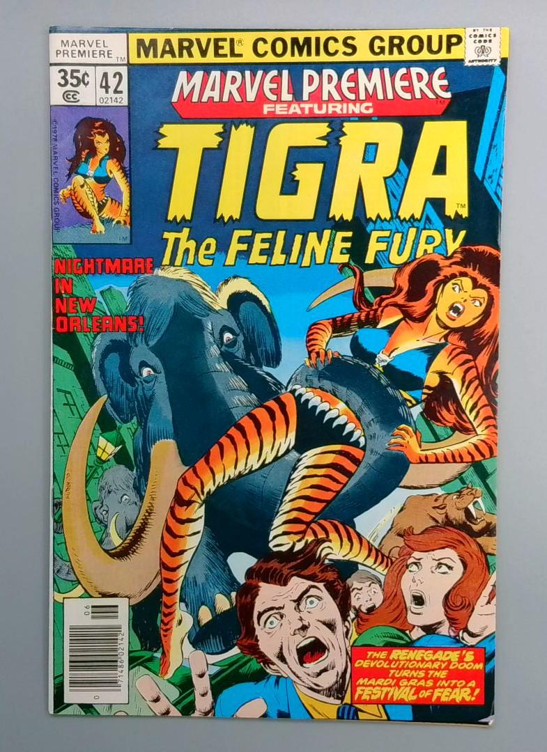 Marvel Premiere #42 1st Tigra in Own Featured Comic Book Marvel 1978