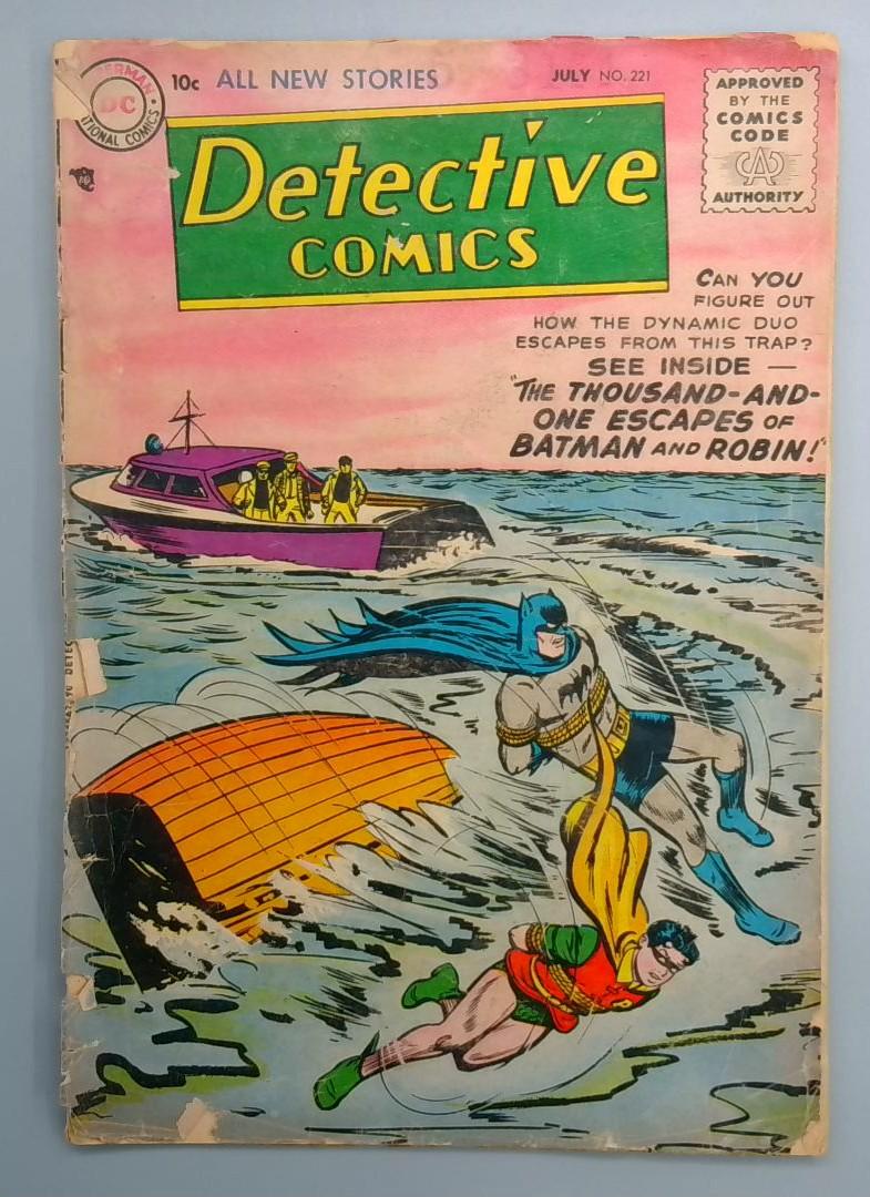 Detective Comics #221 Detached Cover DC 1955