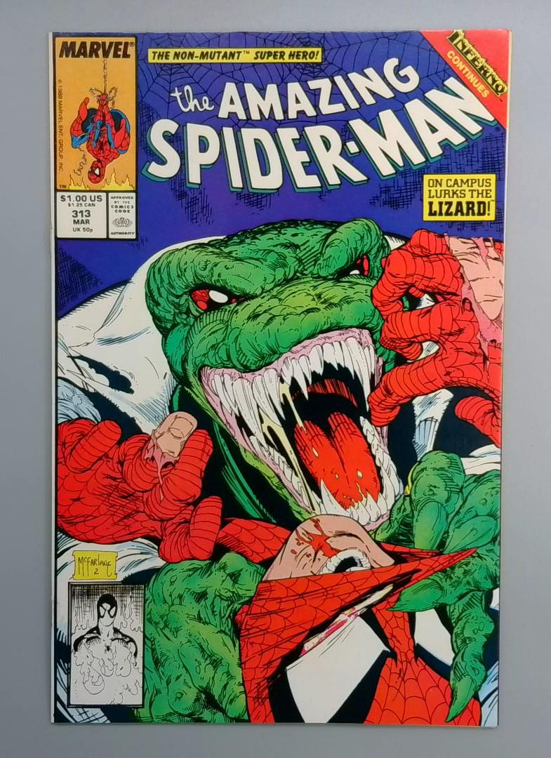 Amazing Spider-Man #313 NM- Inferno Vs Lizard Marvel 1989