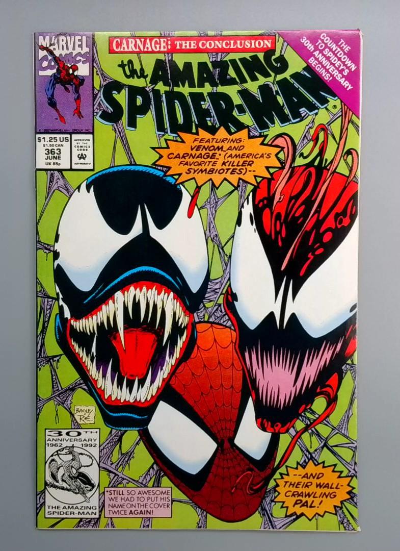 Amazing Spider-Man #363 3rd Carnage Marvel 1992
