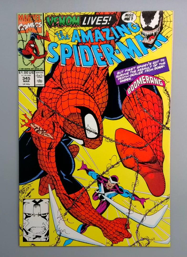 Amazing Spider-Man #345 VF/NM 1st Carnage Symbiote Marvel 1991