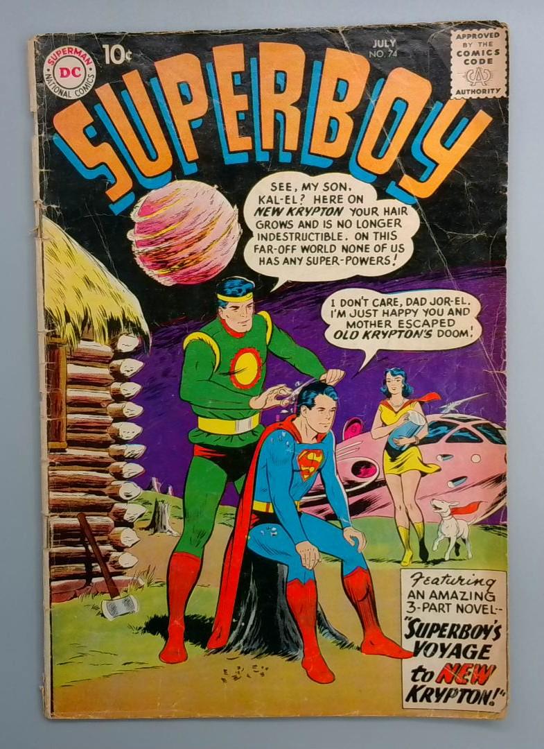 Superboy #74 VG- DC 1952