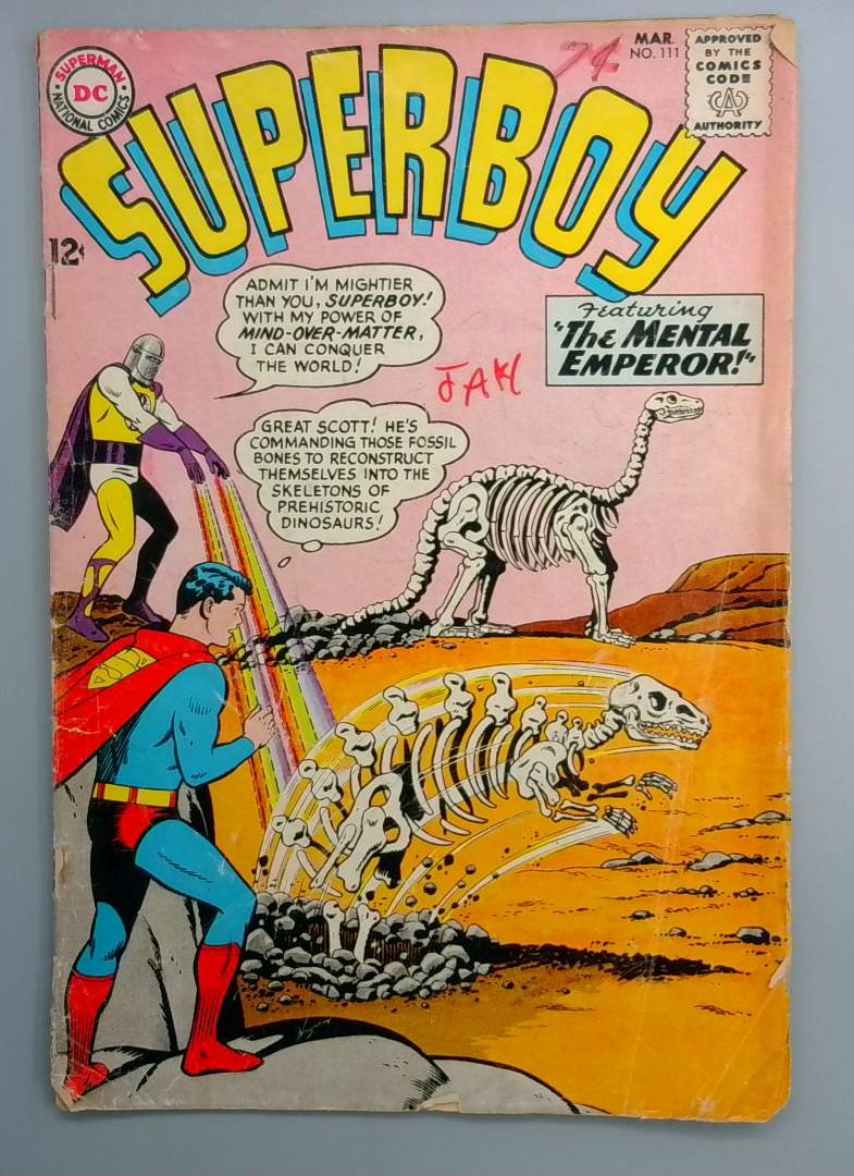 Superboy #111 VG- Bottom Detached Staple DC 1964