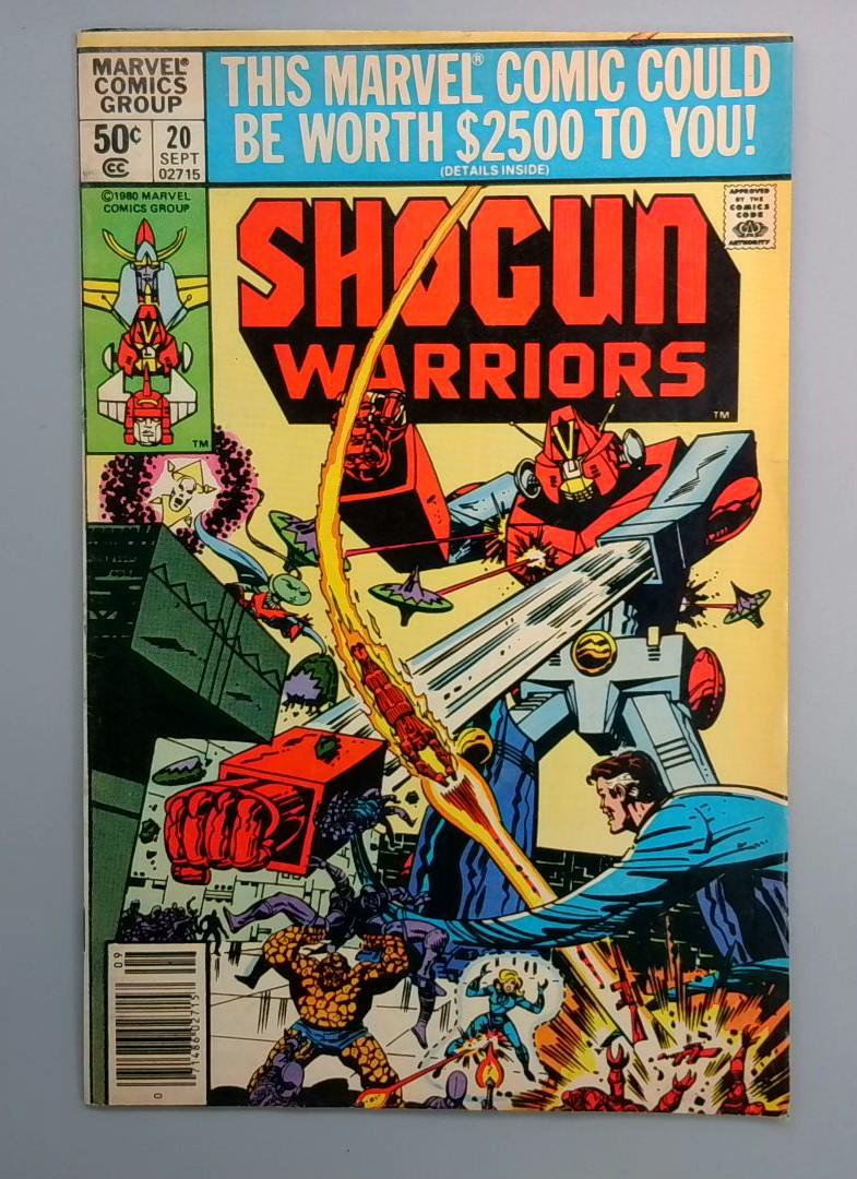 Shogun Warriors #20 Last Issue Marvel 1980