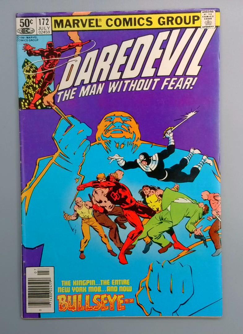 Daredevil #172b Newsstand, Kingpin, Bullseye Marvel 1981