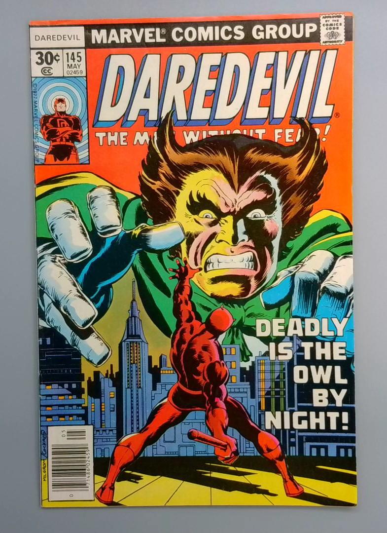 Daredevil #145 Owl Gains Upgraded Powers Marvel 1977