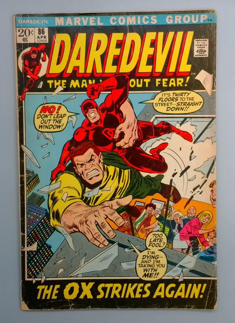 Daredevil #86 VG- Ox Appearance Marvel 1972