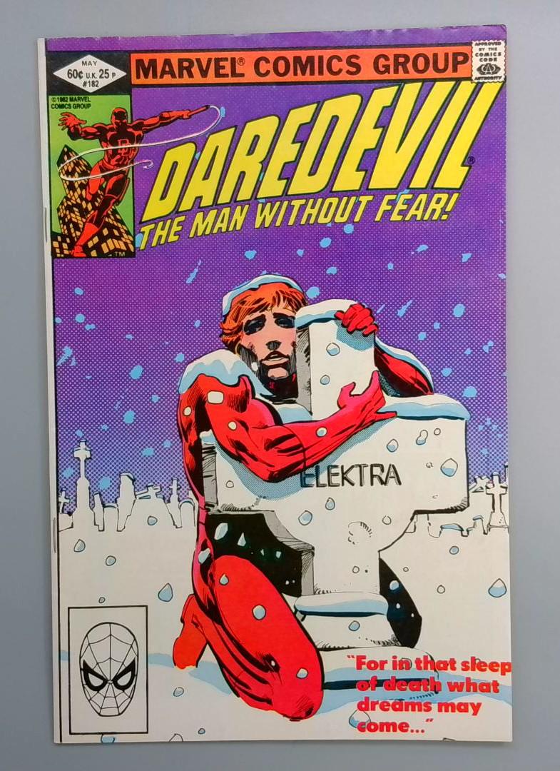Daredevil #182 Frank Miller, Punisher Marvel 1982