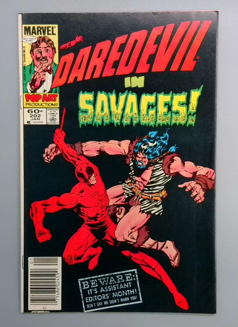 Daredevil #202 Newsstand Edition Marvel 1984
