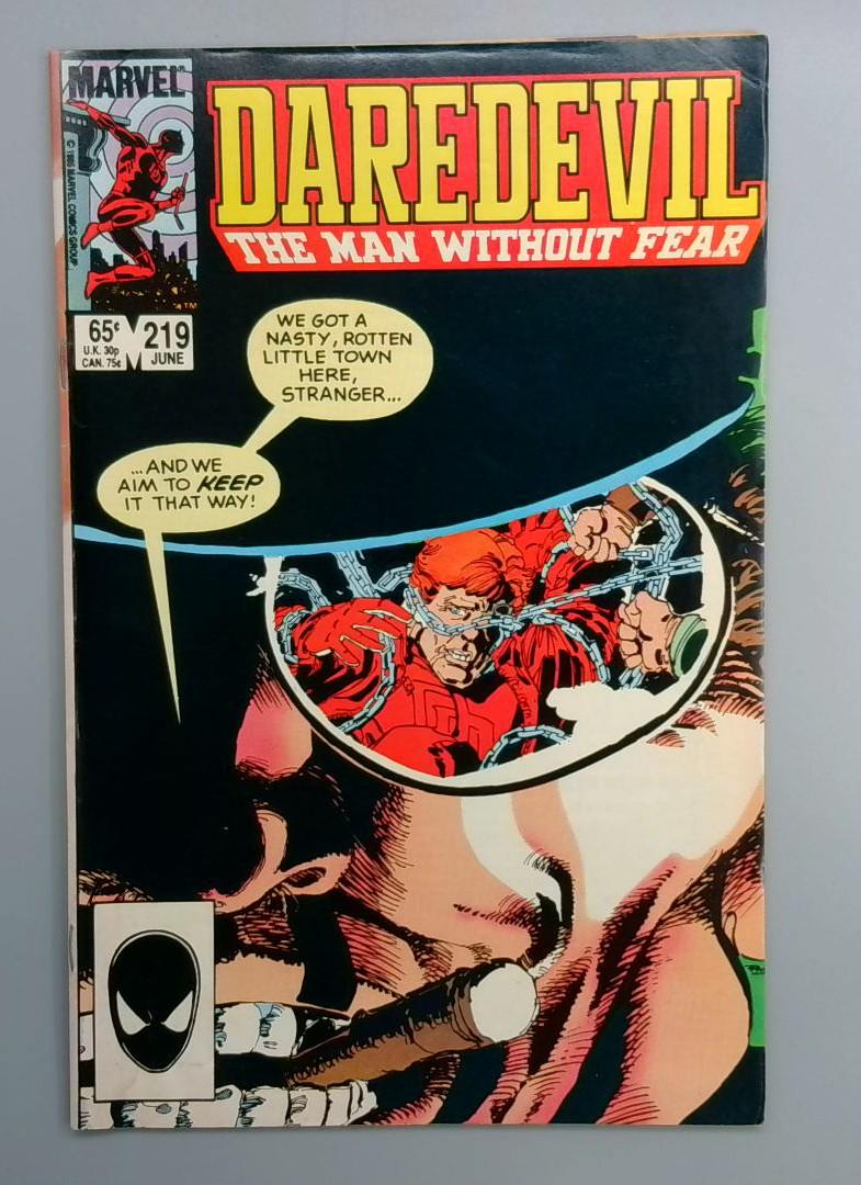 Daredevil #219 1st & Only Appearance of the Biker Marvel 1985