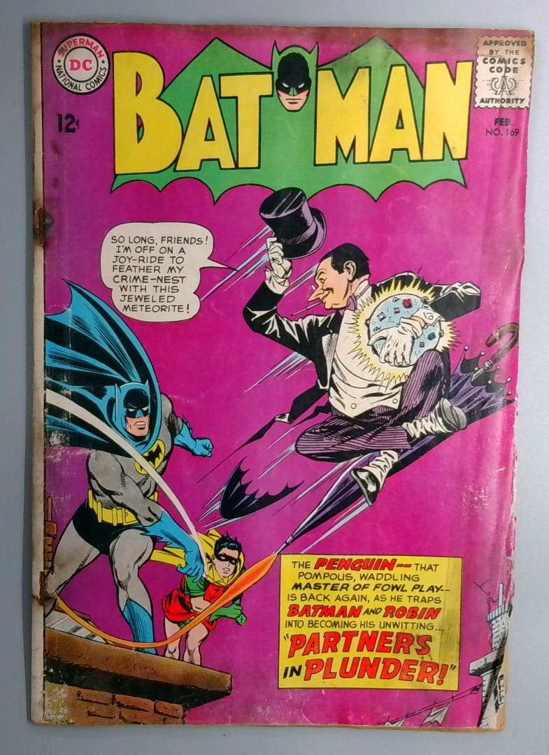 Batman #169 1st Silver Age Penguin 🔑 DC Comics 1965