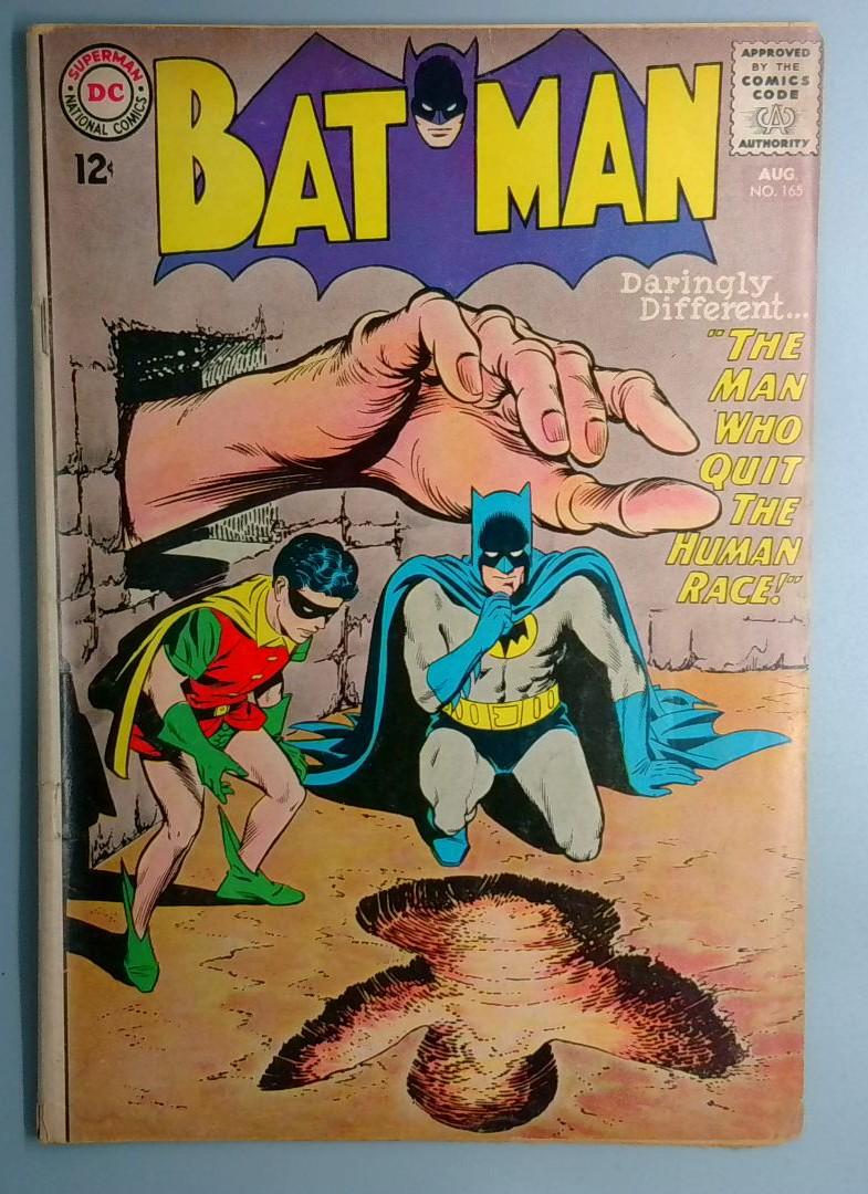Batman #165 VG-, Bottom Staple Detached 1st Patricia Powell DC 1964