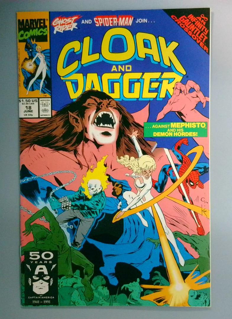 Cloak and Dagger #18 NM Direct Edition Marvel 1991