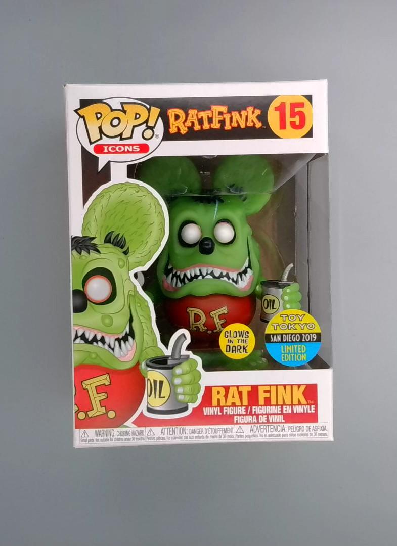 Funko Pop! Rat Fink #15 Icons GITD LE Toy Tokyo Jan Diego 2019