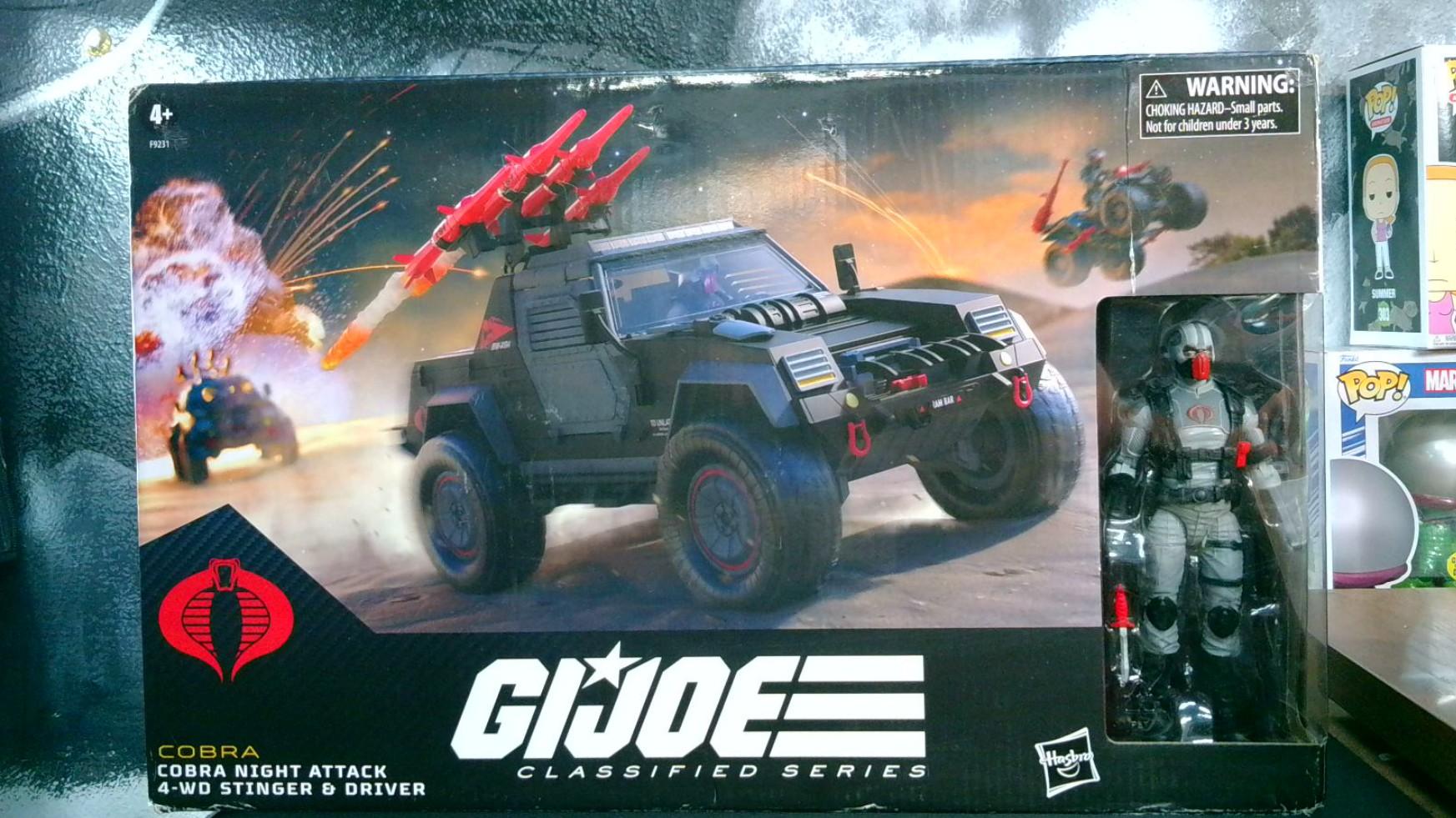 Cobra Night Attack 4-WD Stinger & Driver G.I. Joe Classified Series Hasbro