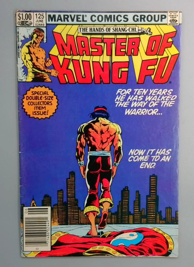 Master of Kung Fu #125 Last Issue, Newsstand Edition Marvel 1983