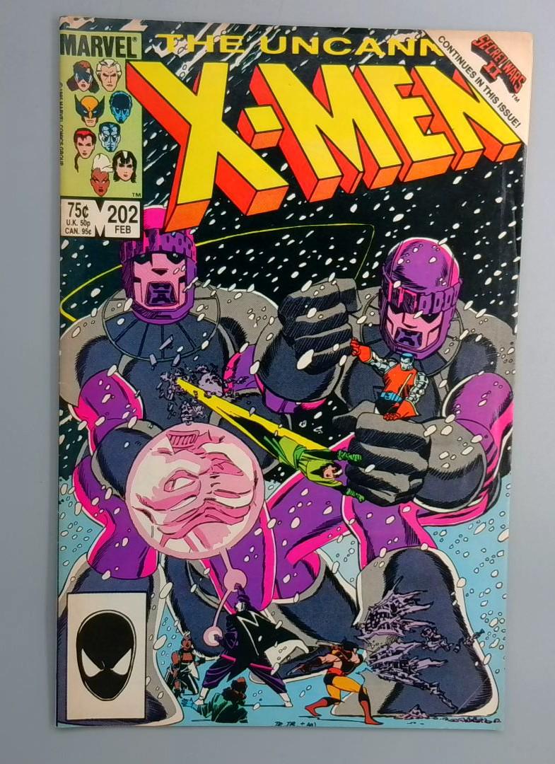 Uncanny X-Men #202 Secret Wars Ii Marvel 1986