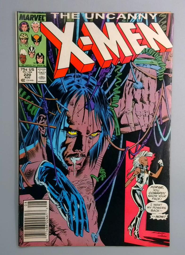 Uncanny X-Men #220 Newsstand Edition Marvel 1987