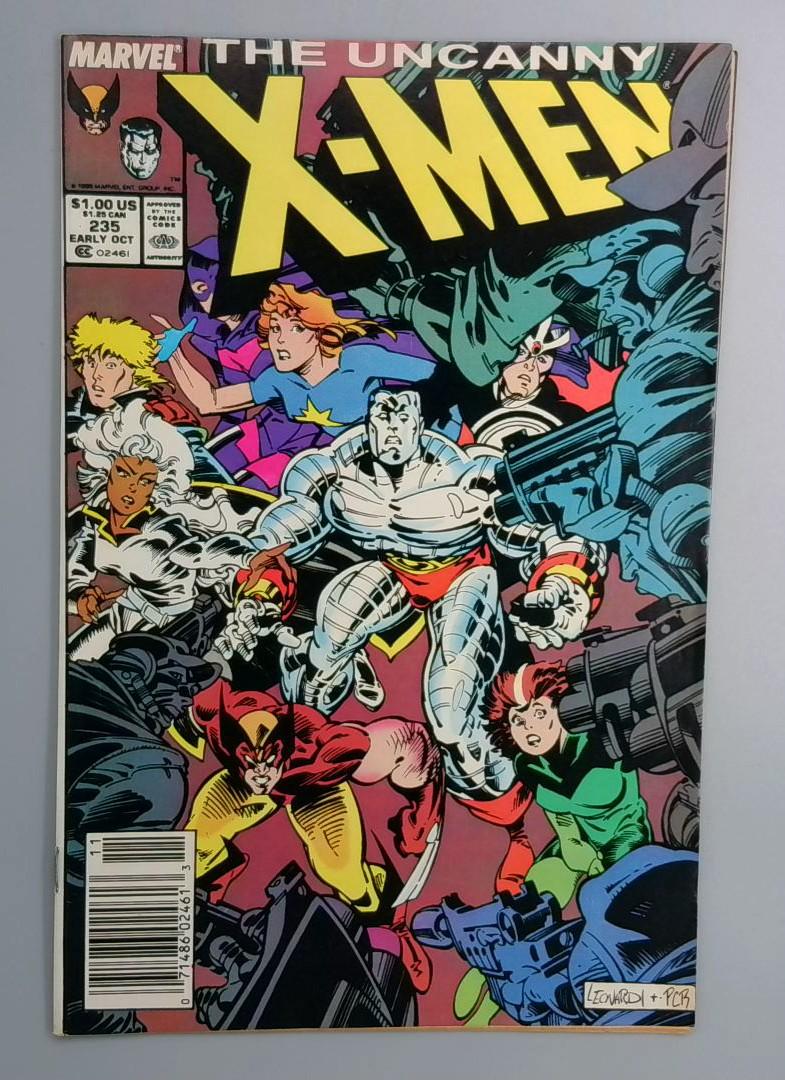 Uncanny X-Men #235 1st Genosha Newsstand Edition Marvel 1988