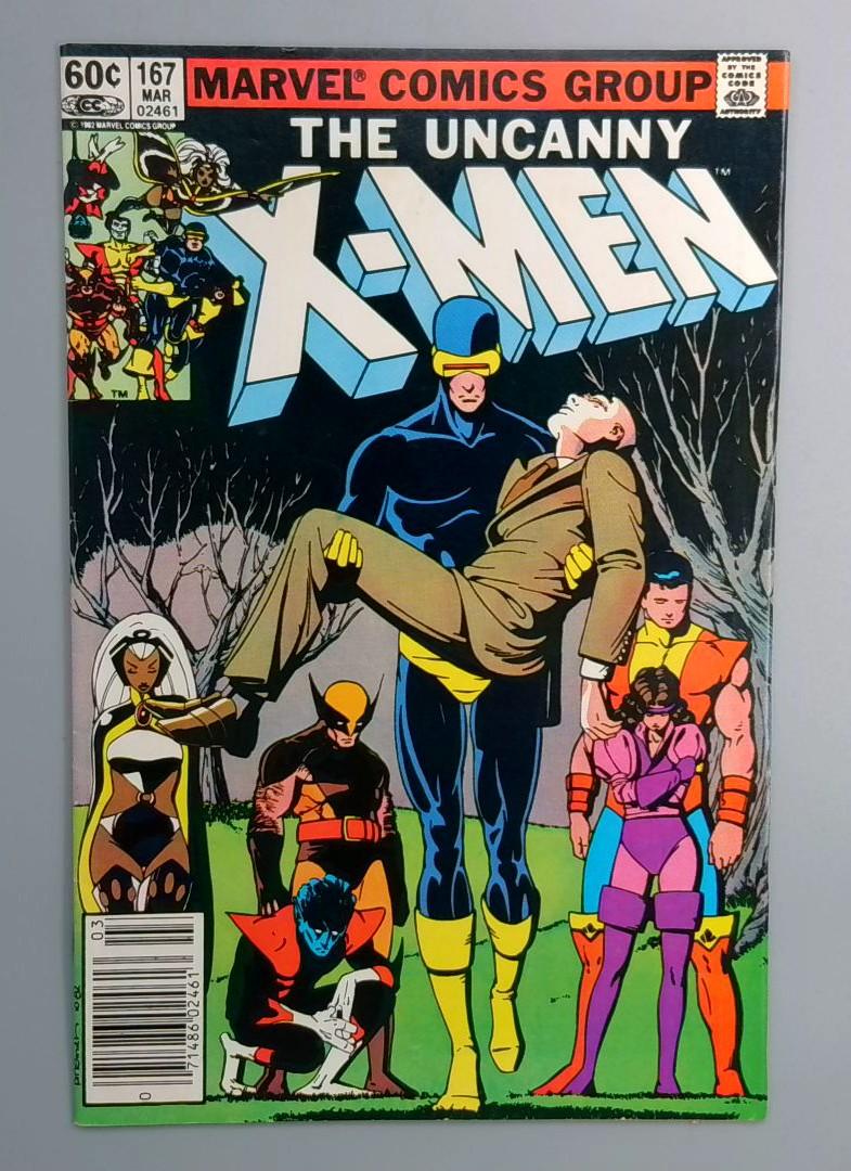 Uncanny X-Men #167 1st New Mutants in X-Men Newsstand Marvel 1983