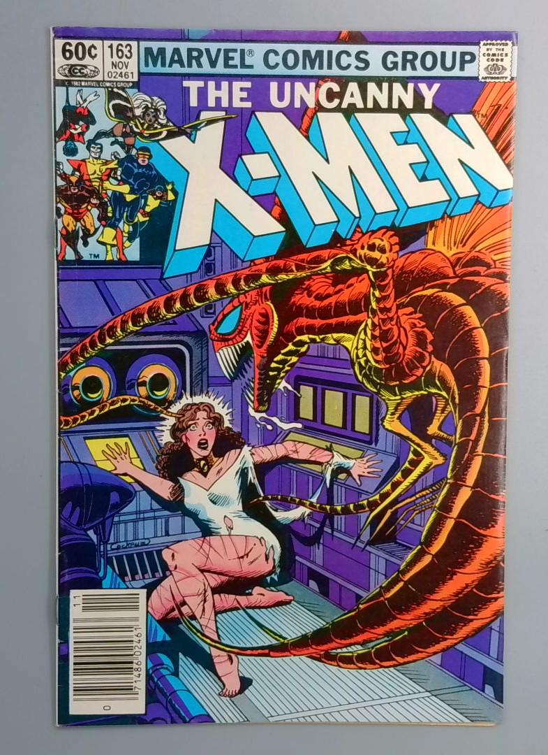 Uncanny X-Men #163 Origin of Binary Newsstand Marvel 1982