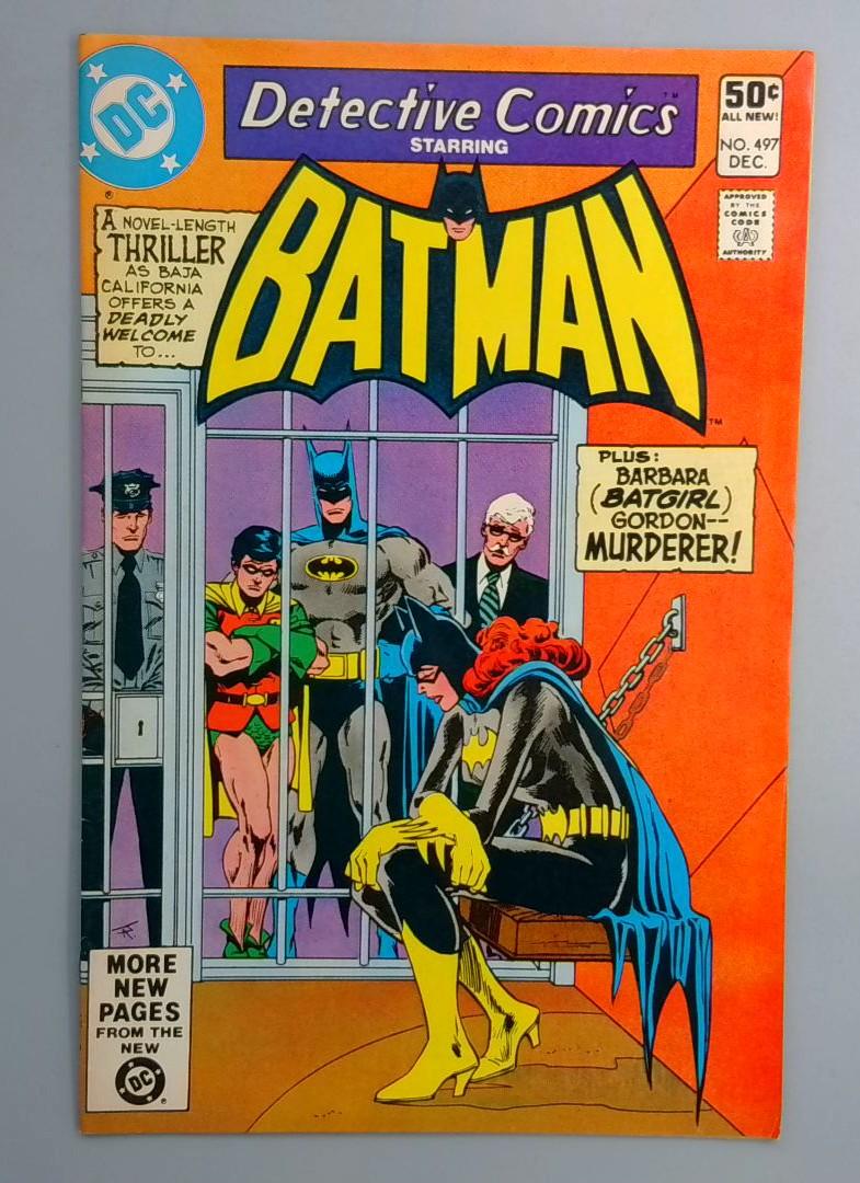 Detective Comics #497 Missing Piece Back Cover DC 1980