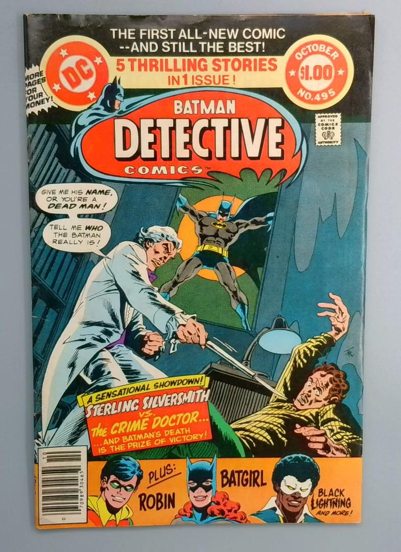 Detective Comics #495 Newsstand Edition DC 1980
