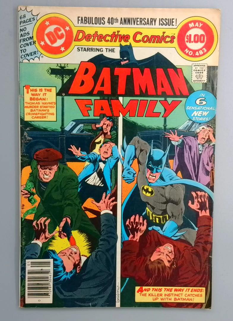 Detective Comics #483 1st Appearance of Maxie Zeus DC 1979