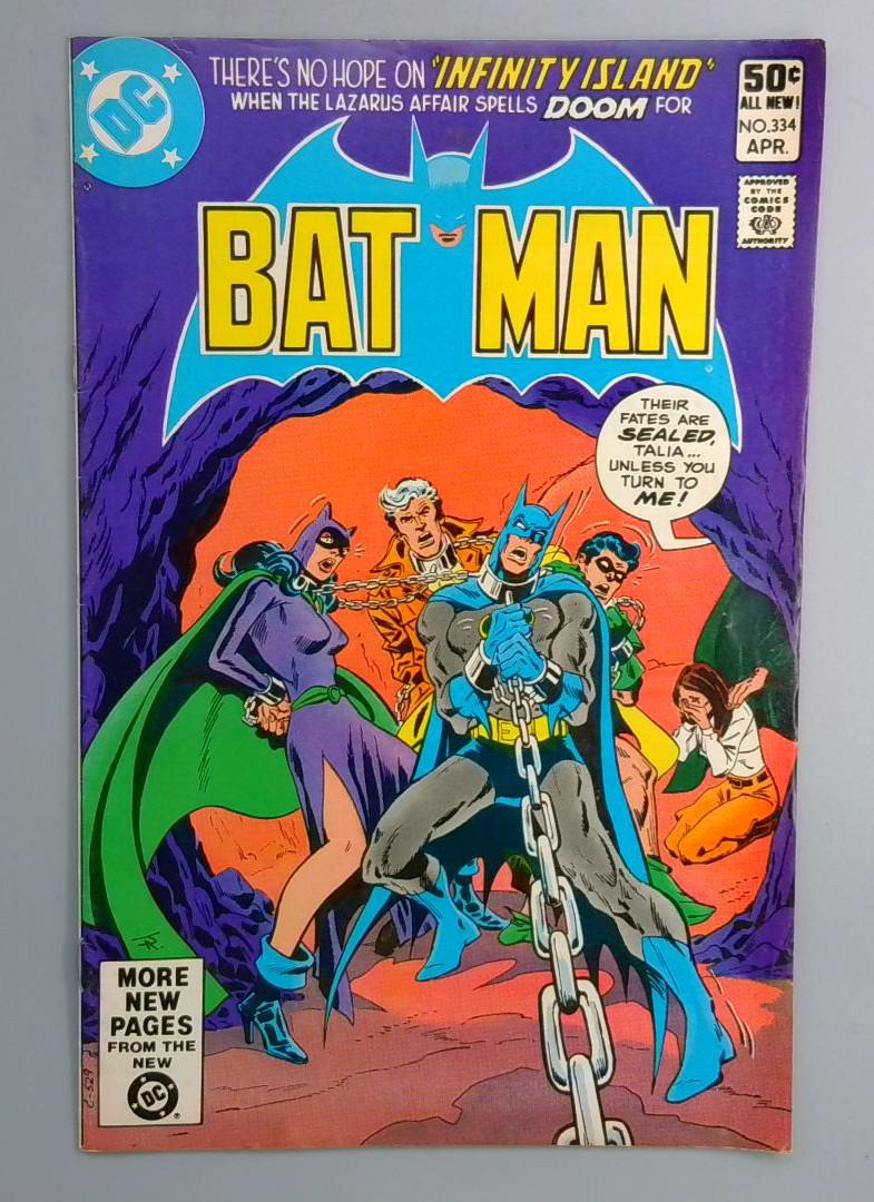 Batman #334 FN Catwoman DC 1981