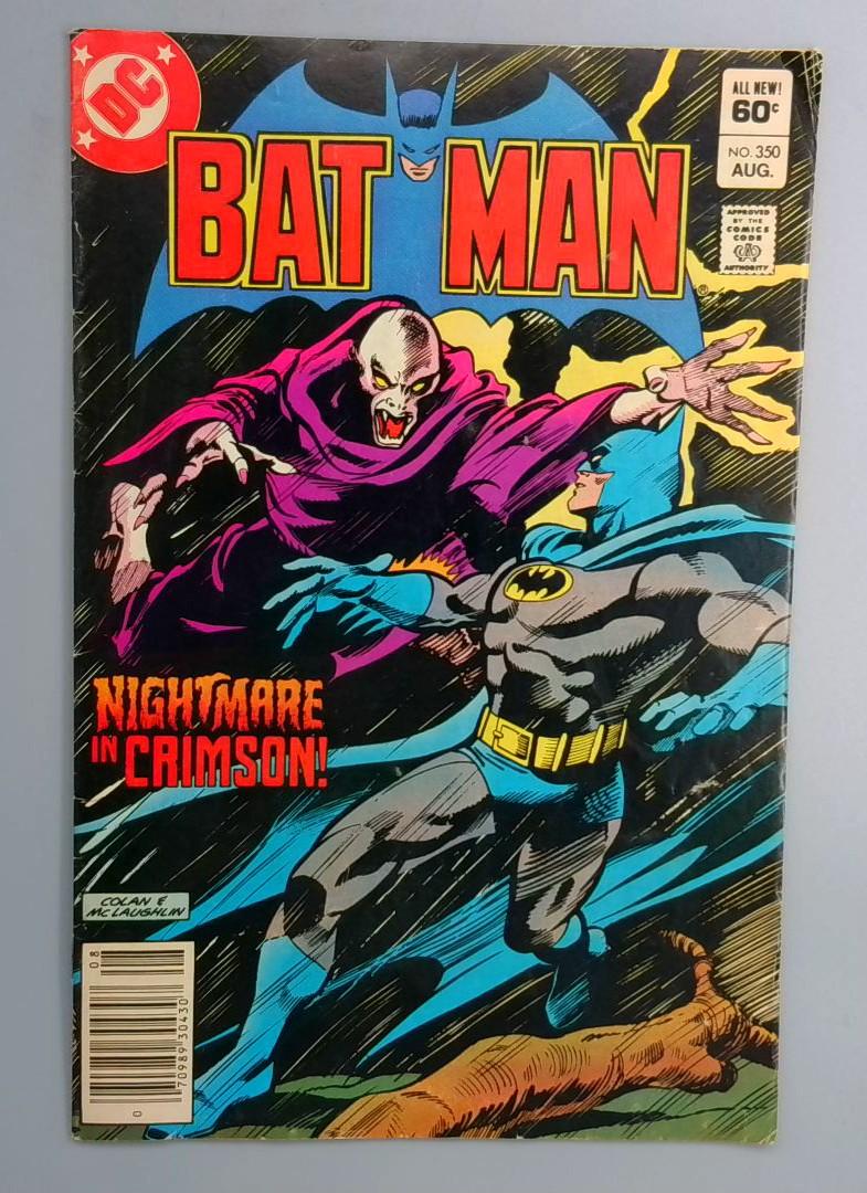 Batman #350 Newsstand Edition DC 1982