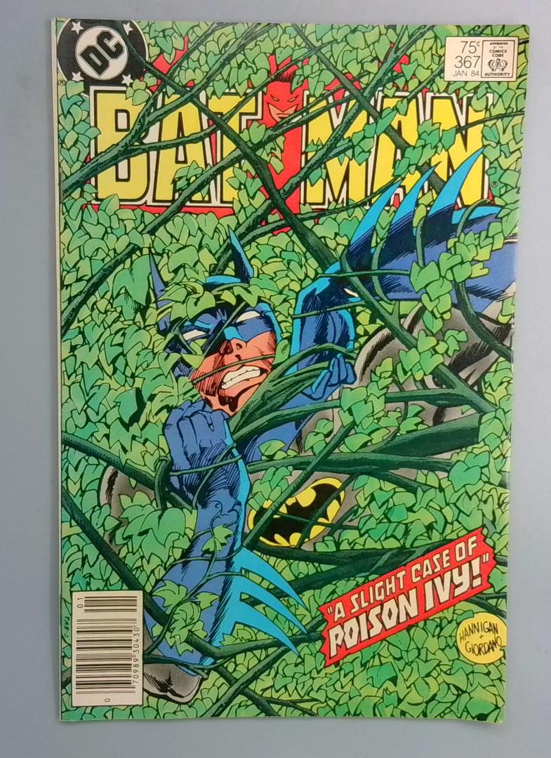 Batman #367 Vicky Vale Vs Poison Ivy Newsstand Edition DC 1984