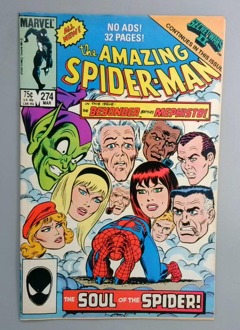 Amazing Spider-Man #274 VF Secret Wars Ii Marvel 1986