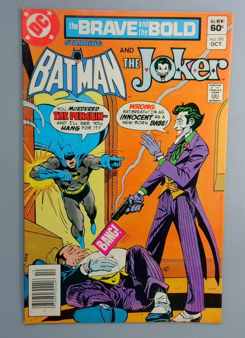 Brave and the Bold #191 Batman and the Joker Newsstand DC 1982