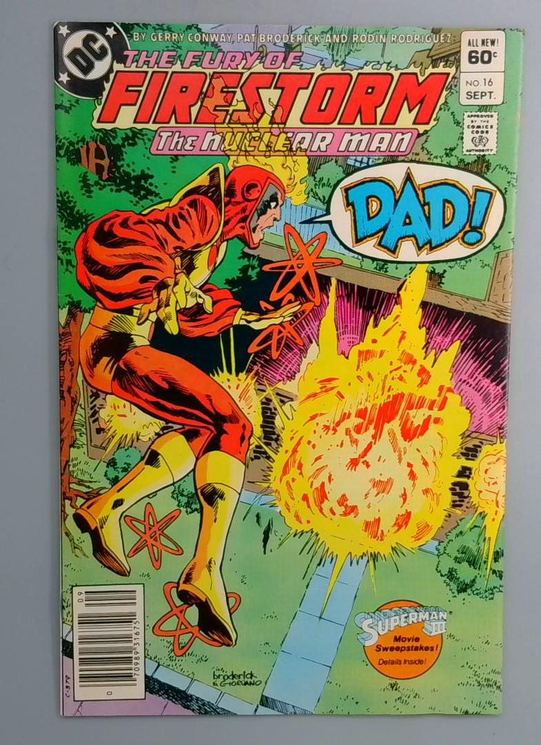 Fury of Firestorm #16b Newsstand Edition DC 1983