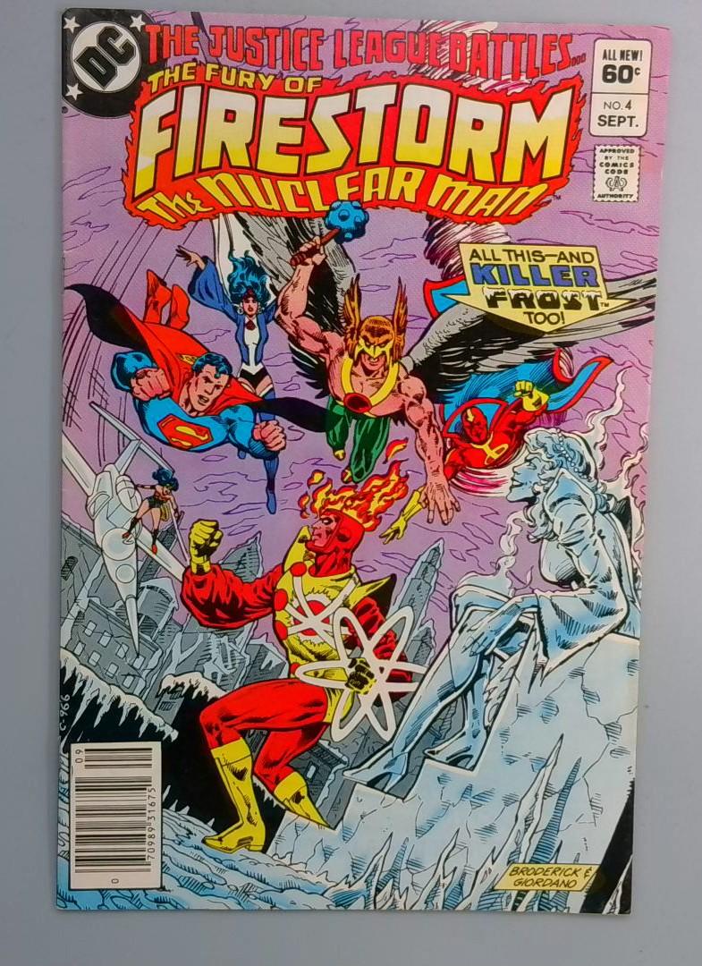 Fury of Firestorm #4 Newsstand Edition DC 1982