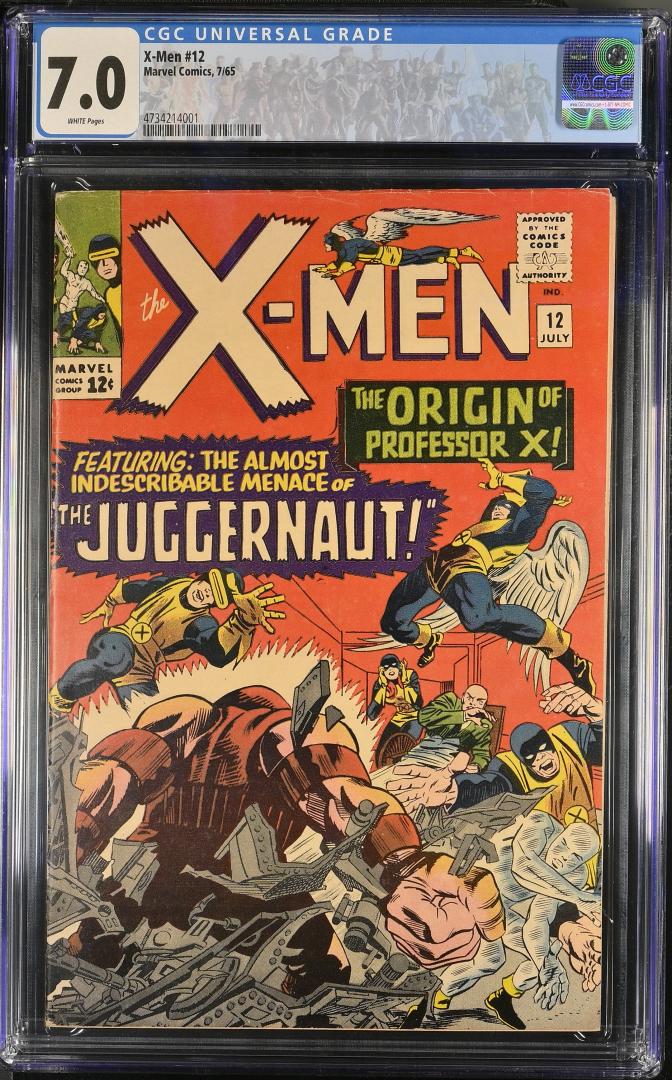 X-Men #12 CGC 7.0 1st Appearance and Origin of Juggernaut Cain Marko Marvel 1965