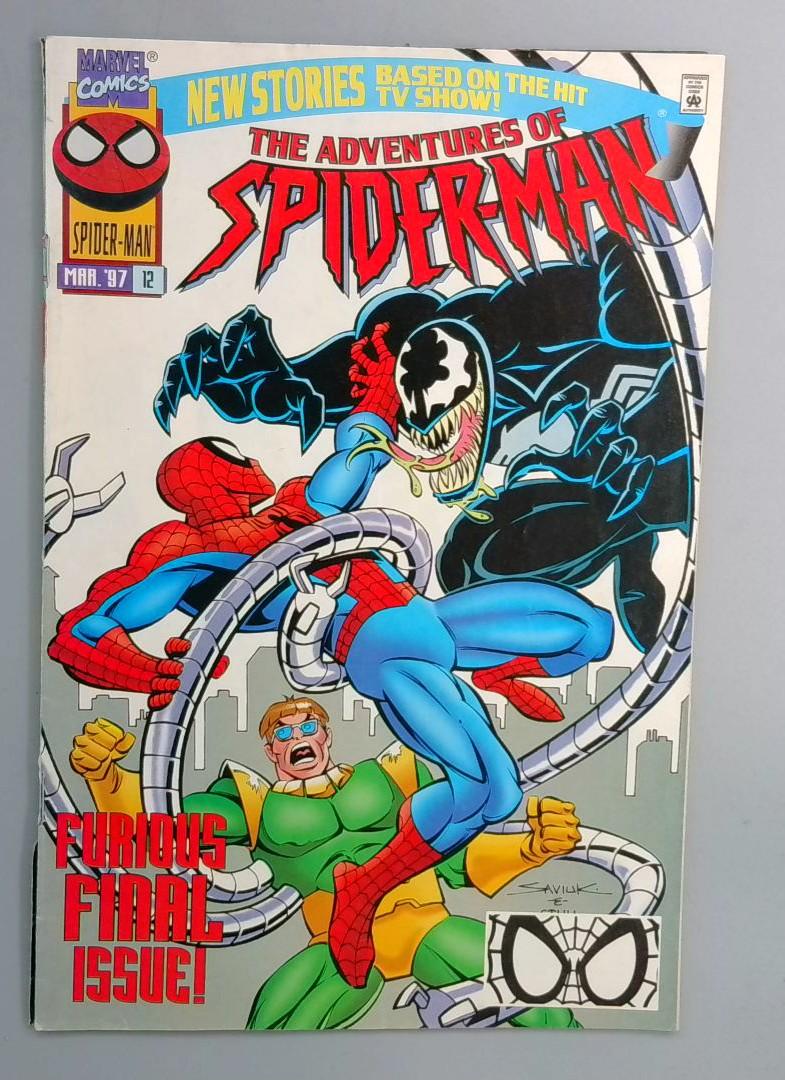 AAdventures of Spider-Man #12 Flip Book, bottom spine split Marvel 1997