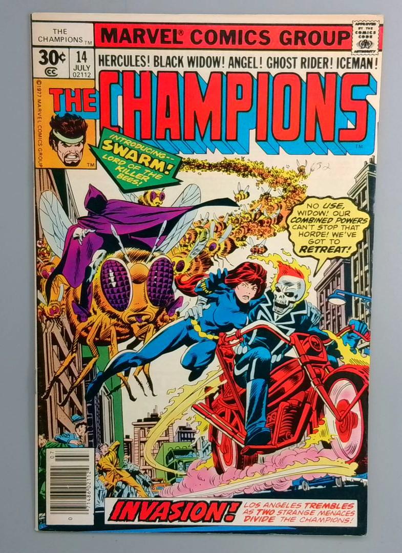 Champions #14 VF/NM 1st Appearance of Swarm Marvel 1977