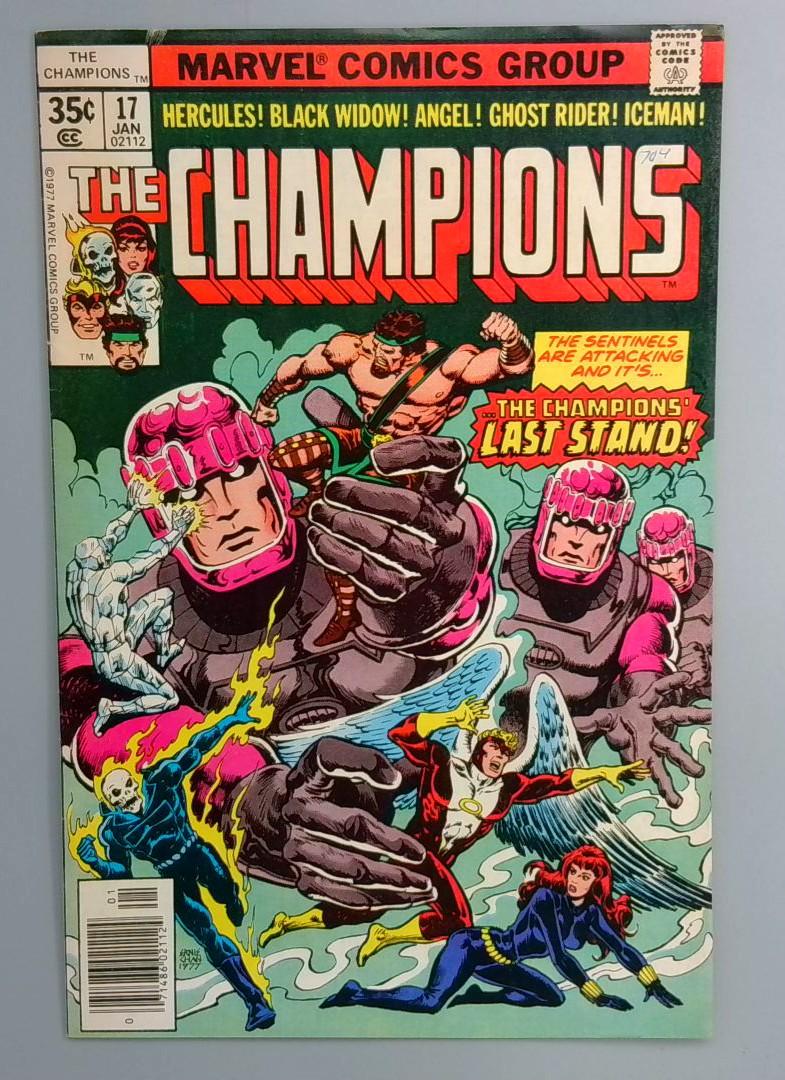 Champions #17 Last Issue Sentinels Marvel 1978