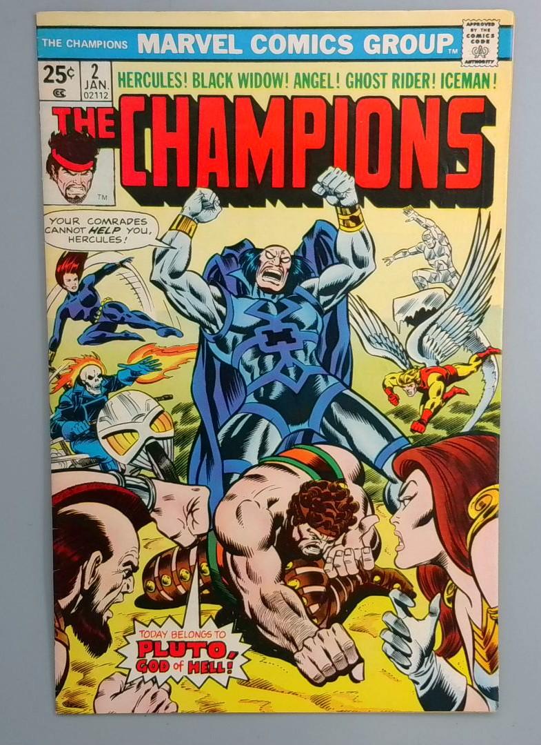 Champions #2 1st Appearance of Menoetius Marvel 1976