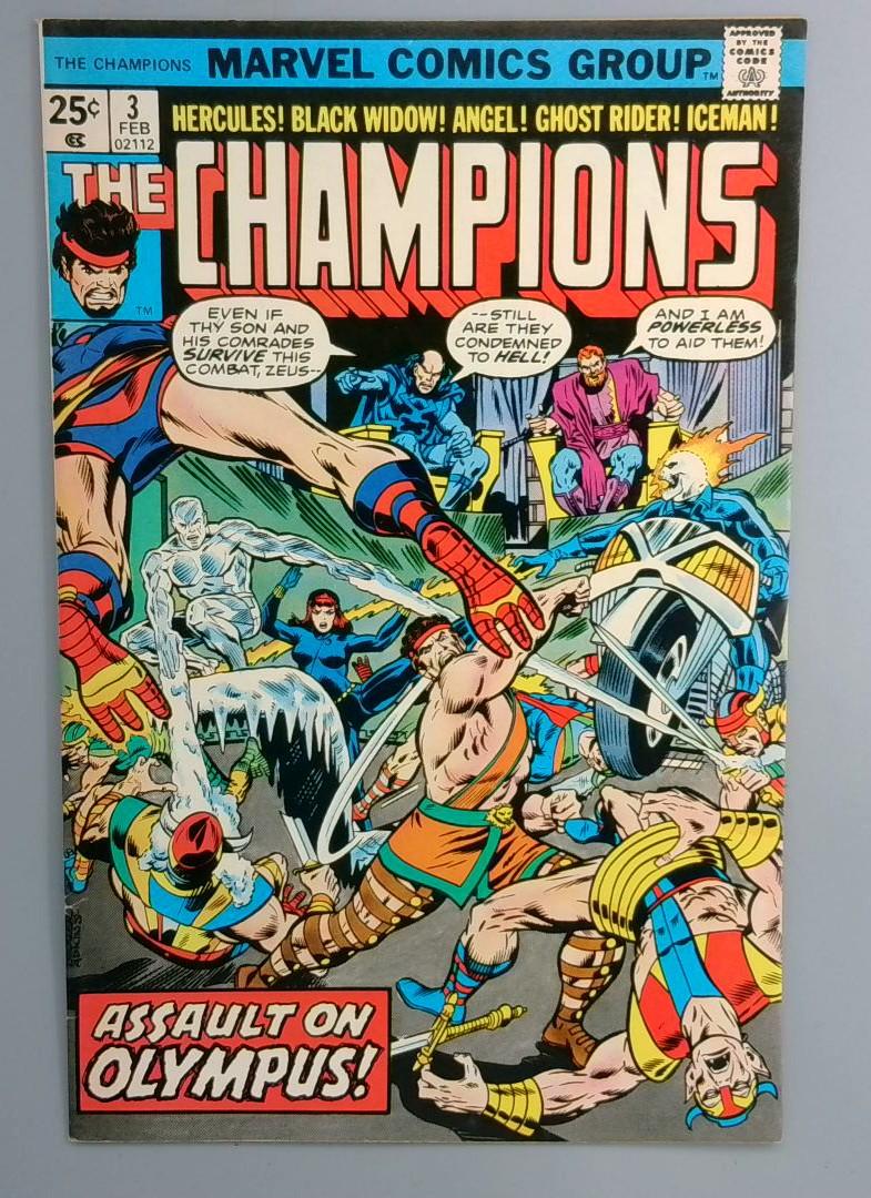 Champions #3 Champions Hq 1st Revealed Marvel 1976