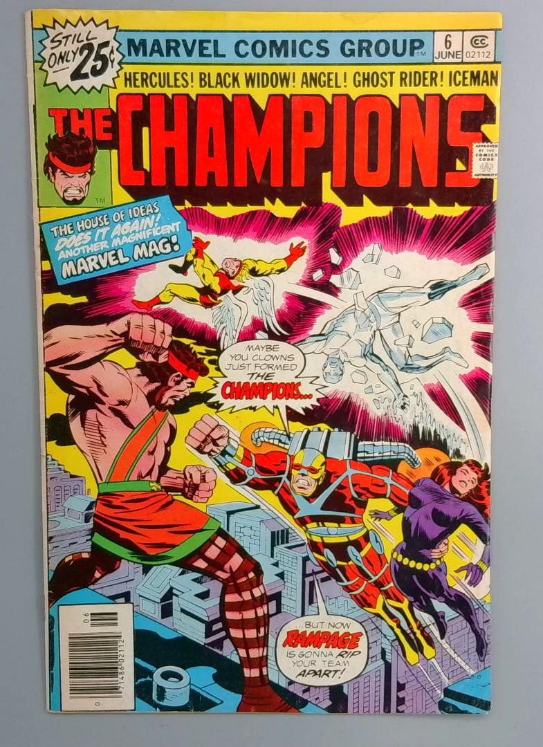 Champions #6 Rampage Appearance Marvel 1976