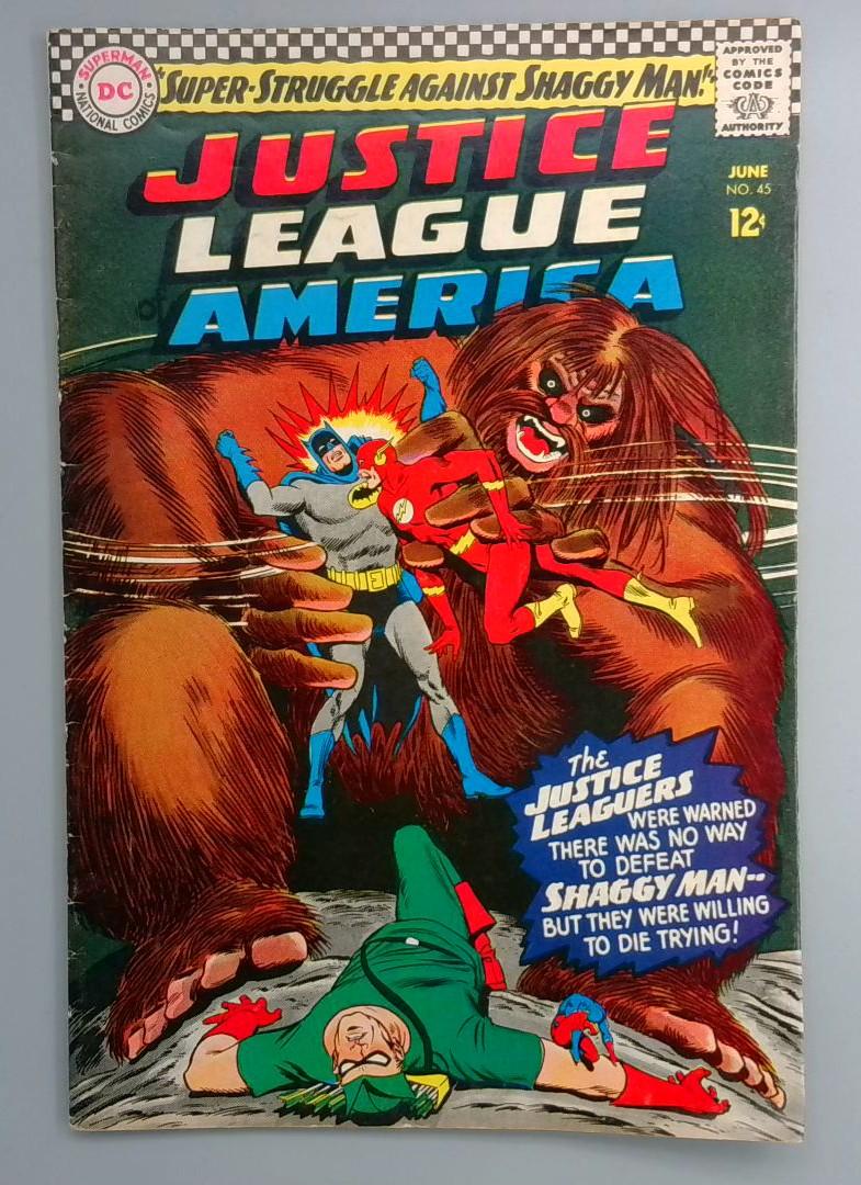 Justice League of America #45 FN- 1st Shaggy Man DC June 1966