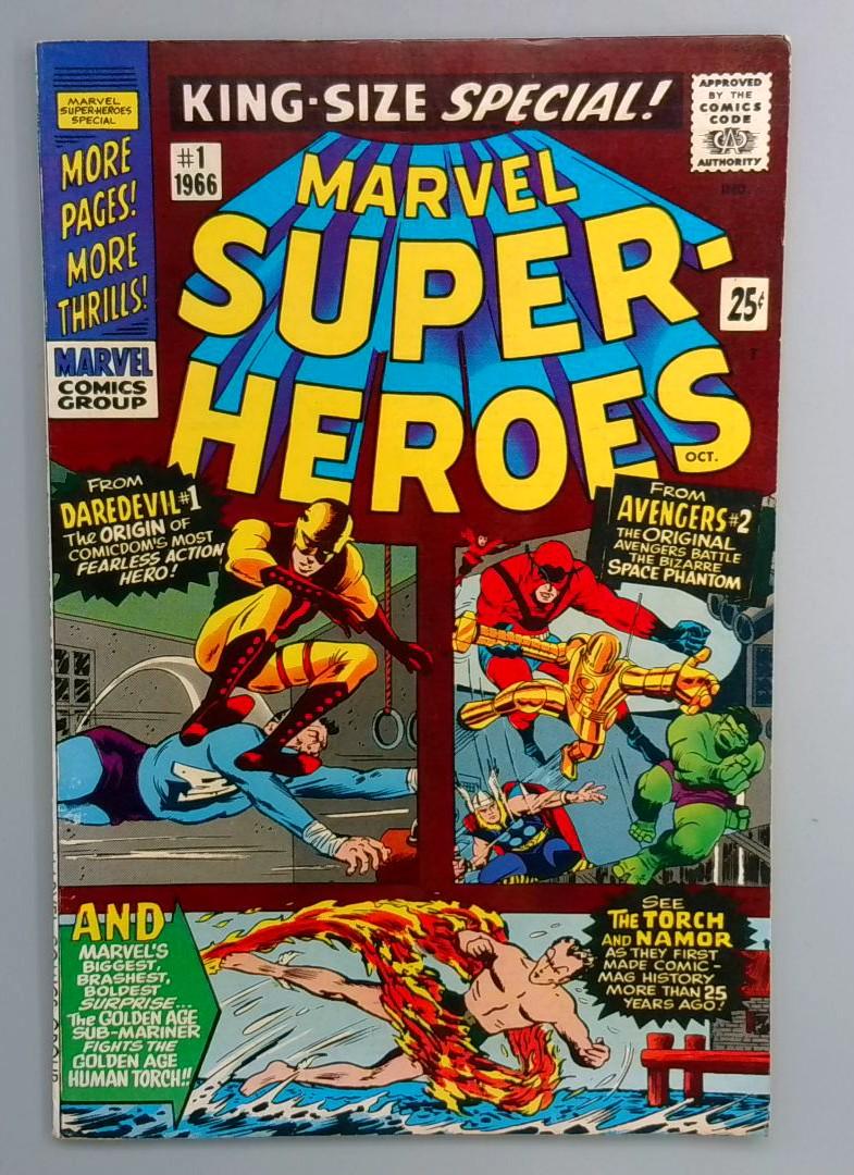 Marvel Super-Heroes #1 VF Reprints Avengers #1Marvel 1966