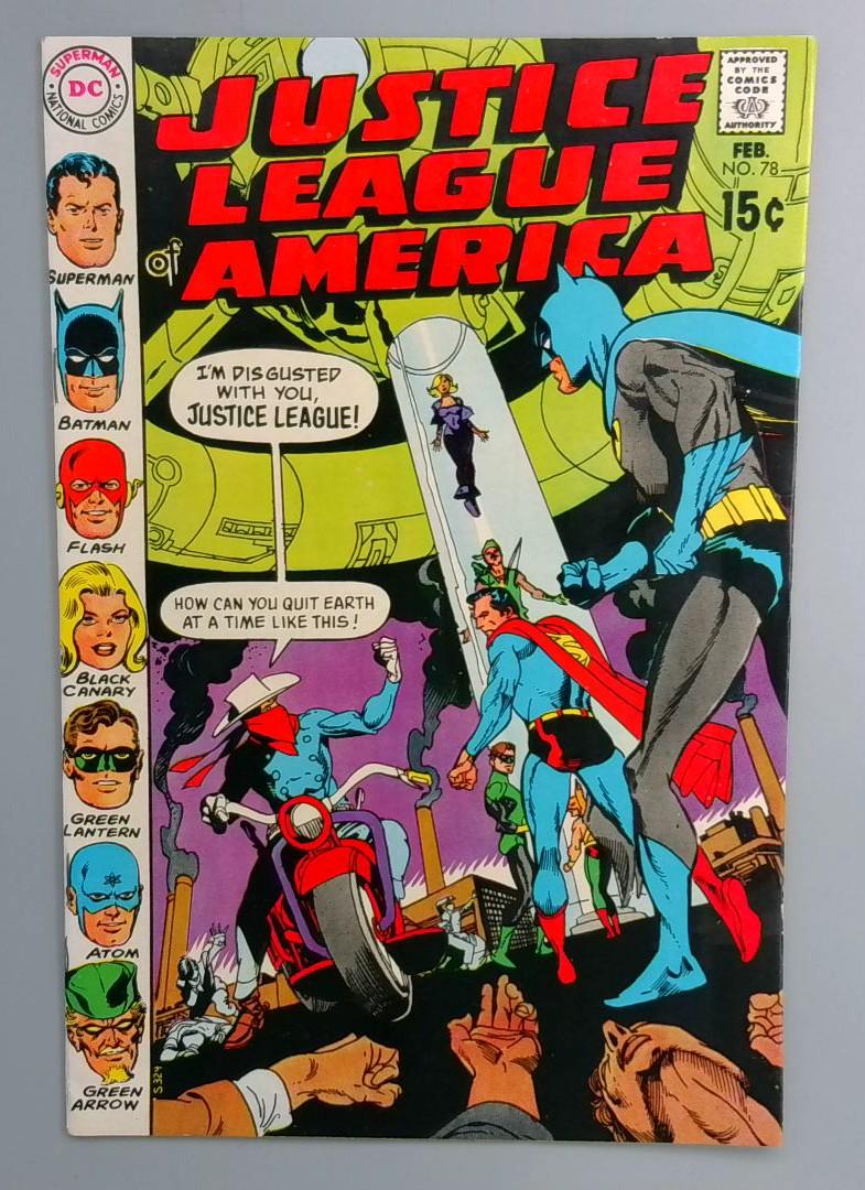 Justice League of America #78 FN/VF 1st Silver Age Vigilante DC 1970
