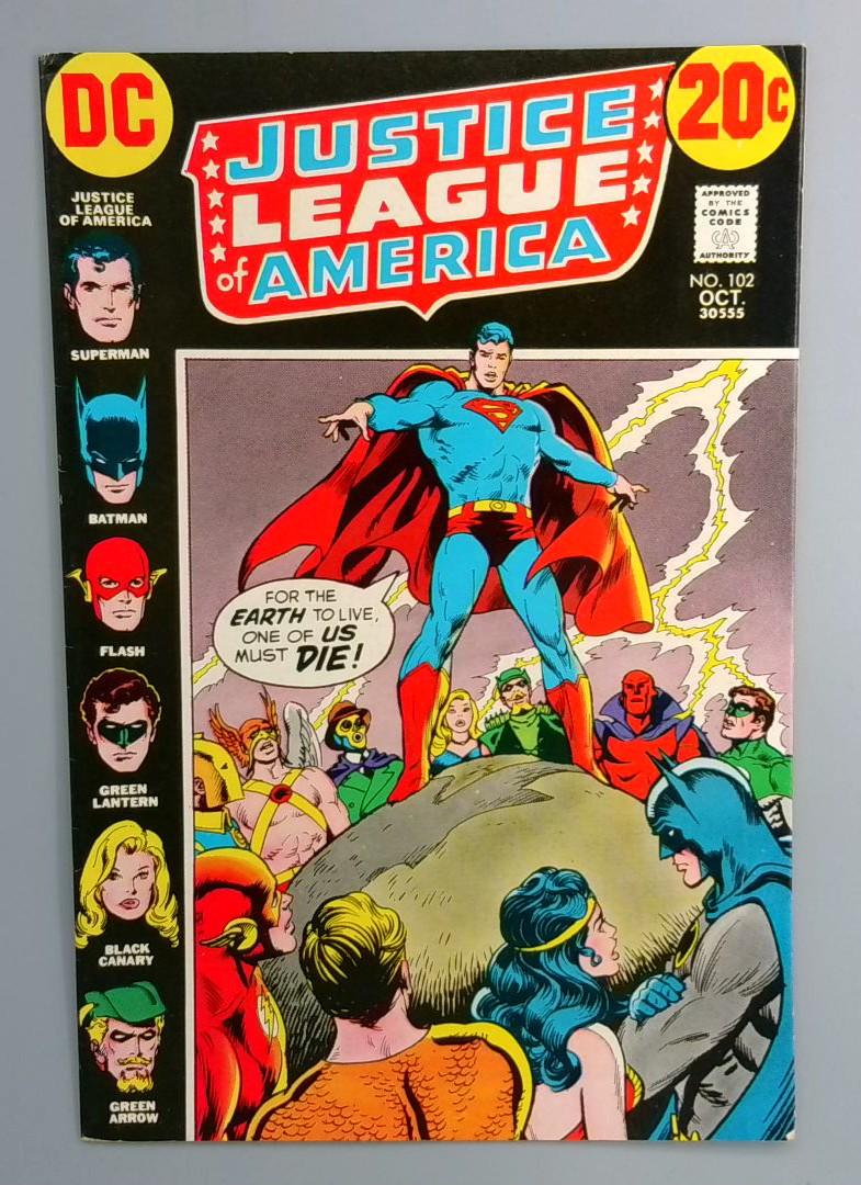 Justice League of America #102 FN/VF Red Tornado Apparent Death DC 1972
